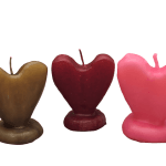 Figura de cera cerazón rosa