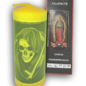 Velón Preparado Santa Muerte Amarillo