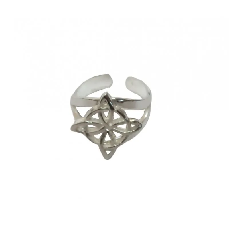 Amuleto anillo nudo de bruja PLATA DE LEY 925