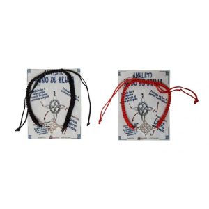 Pulsera de cuerda con nudo de bruja plata de ley 925
