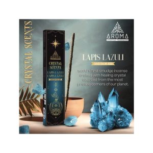 Lapislázuli con inciensos de hierbas naturales Aroma Smudge