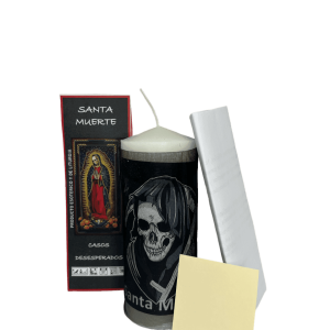 Velón Preparado Santa Muerte Negro
