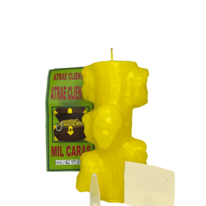 Velón Mil Caras Amarillo